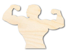 Load image into Gallery viewer, Unfinished Wood Muscle Man Shape | DIY Craft Cutout | up to 46&quot; DIY
