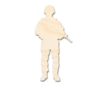 Load image into Gallery viewer, Unfinished Wood American Soldier Shape | DIY Craft Cutout | up to 46&quot; DIY
