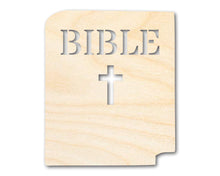 Load image into Gallery viewer, Unfinished Wood Bible Shape | DIY Craft Cutout | up to 46&quot; DIY
