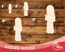 Load image into Gallery viewer, Unfinished Wood Nun Shape | DIY Craft Cutout | up to 46&quot; DIY
