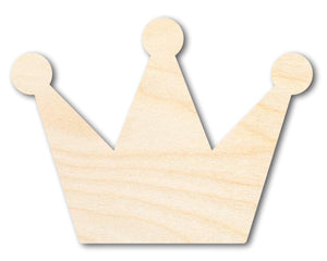 Unfinished Wood Crown Shape | DIY Craft Cutout | up to 46" DIY