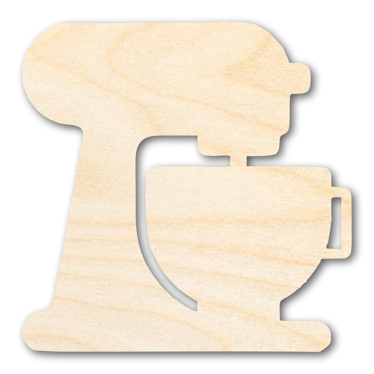 Unfinished Wood Mixer with Bowl Shape | DIY Craft Cutout | up to 46
