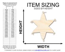 Load image into Gallery viewer, Unfinished Wood Star Pinata Shape | DIY Craft Cutout | up to 46&quot; DIY
