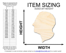 Load image into Gallery viewer, Unfinished Wood Franklin D. Roosevelt Shape | DIY Craft Cutout | up to 46&quot; DIY
