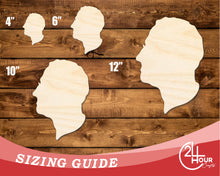 Load image into Gallery viewer, Unfinished Wood Franklin D. Roosevelt Shape | DIY Craft Cutout | up to 46&quot; DIY
