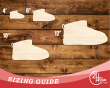 Load image into Gallery viewer, Unfinished Wood Winter Boot Shape | DIY Craft Cutout | up to 46&quot; DIY
