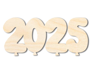 Unfinished Wood 2025 Balloons Shape | DIY Craft Cutout | up to 46" DIY