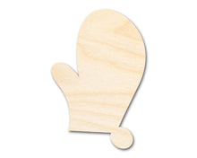 Load image into Gallery viewer, Unfinished Wood Right Oven Mit Shape | DIY Craft Cutout | up to 46&quot; DIY
