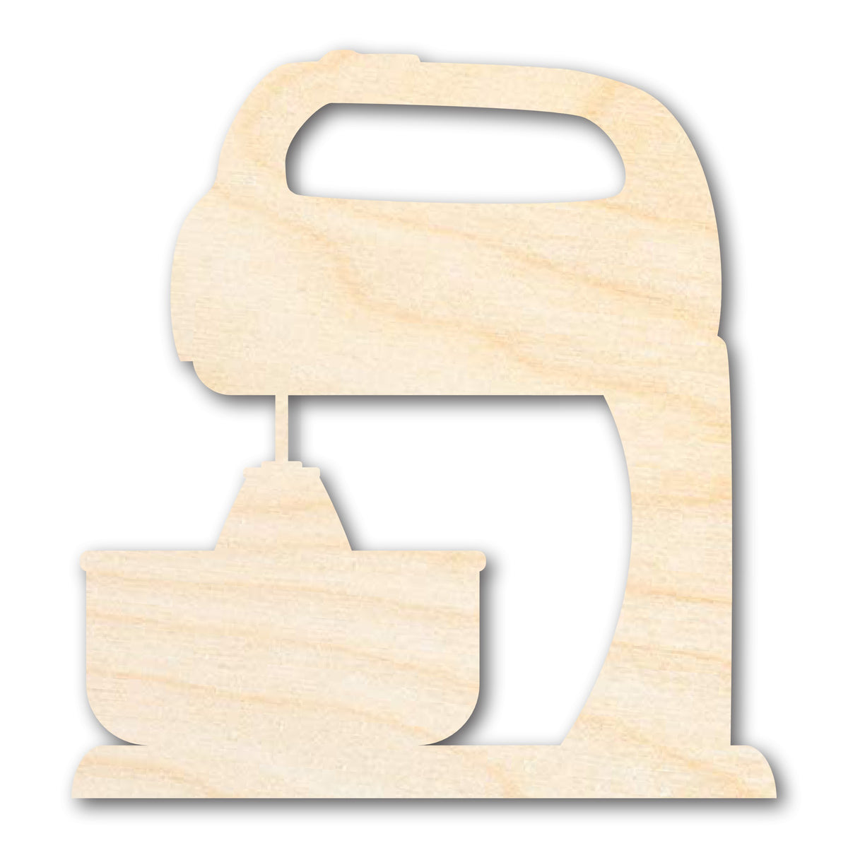 Unfinished Wood Mixer Shape | DIY Craft Cutout | up to 46