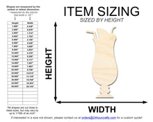 Load image into Gallery viewer, Unfinished Wood Daquari Shape | DIY Craft Cutout | up to 46&quot; DIY
