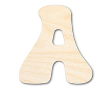 Load image into Gallery viewer, Unfinished Wood Groovy A Font Shape | DIY Craft Cutout | up to 46&quot; DIY

