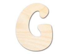 Load image into Gallery viewer, Unfinished Wood Groovy G Font Shape | DIY Craft Cutout | up to 46&quot; DIY
