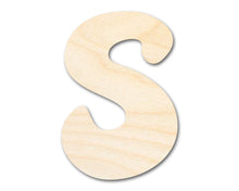 Load image into Gallery viewer, Unfinished Wood Groovy S Font Shape | DIY Craft Cutout | up to 46&quot; DIY
