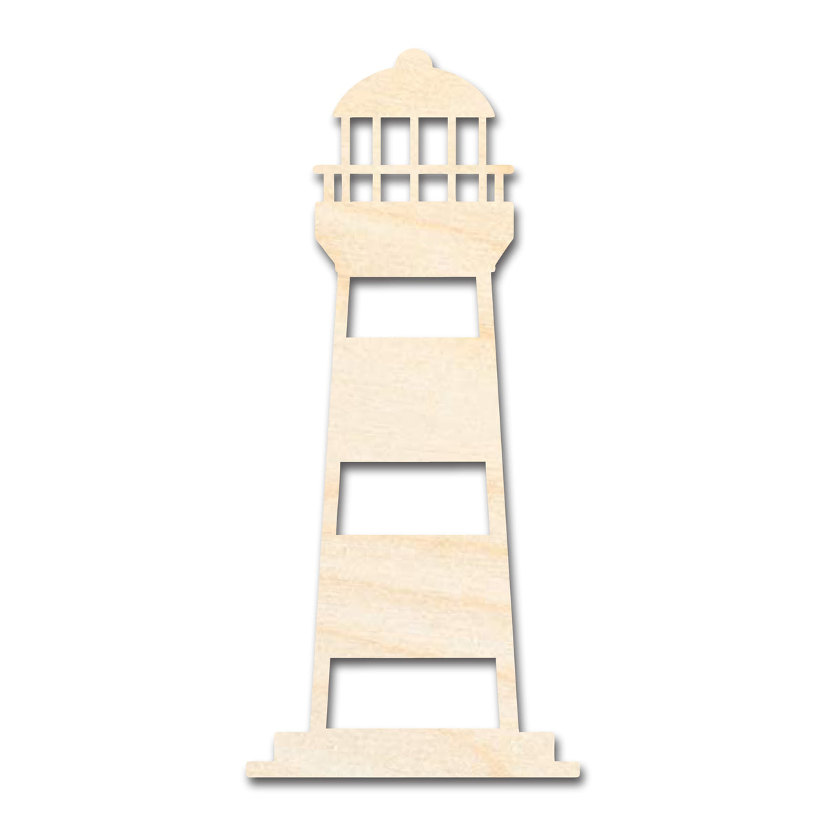 Unfinished Wood Lighthouse Shape | DIY Craft Cutout | up to 46
