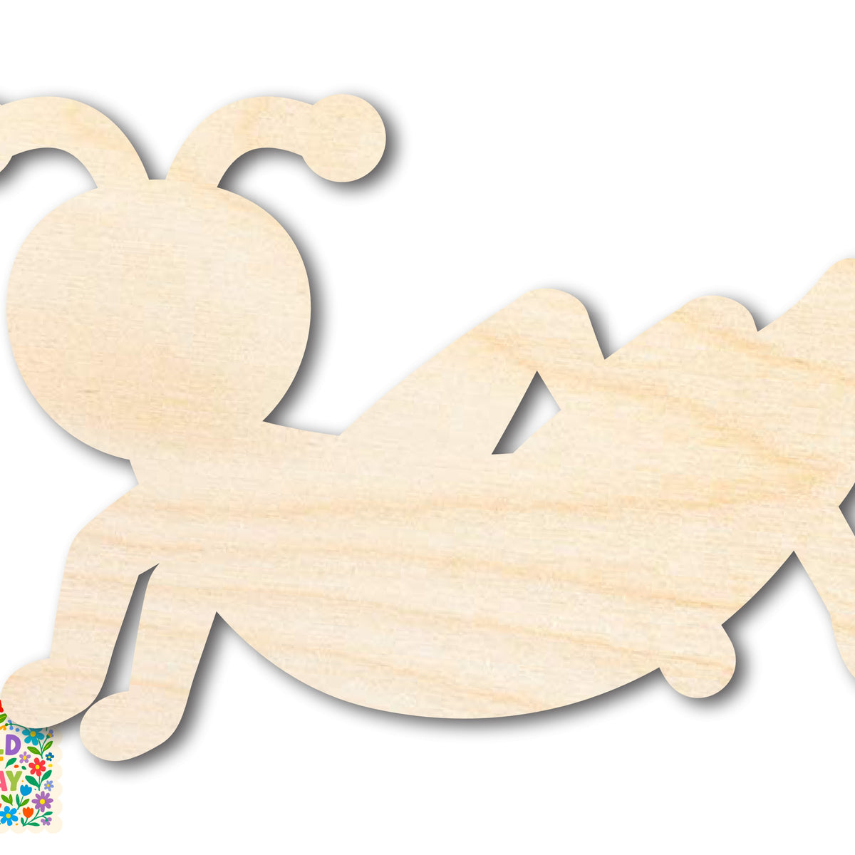 Unfinished Wood Simple Cricket Shape | Wild at Play | DIY Craft Cutout ...
