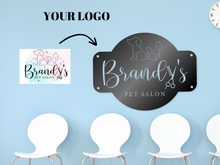 Load image into Gallery viewer, Metal Custom Business Sign | Custom Metal Business Logo Sign | 14 Color Options
