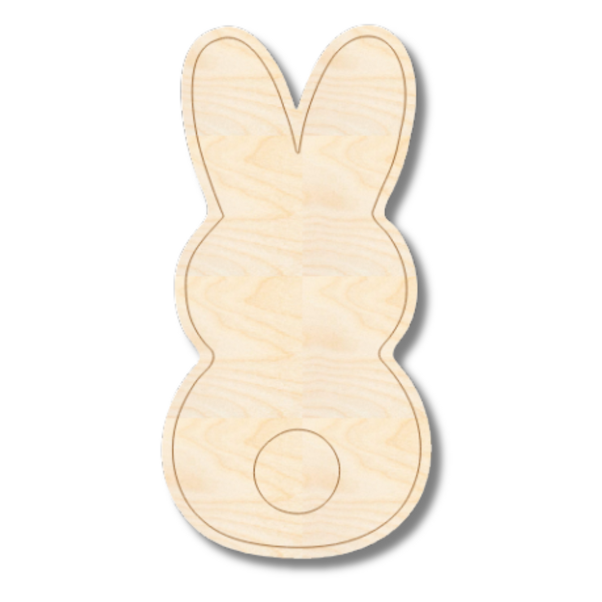 Unfinished Wood Etched Bunny Shape | Paint By Line Crafts | up to 30 ...