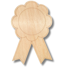 Load image into Gallery viewer, Unfinished Wood Etched Ribbon Shape | Paint By Line Crafts | up to 30&quot; DIY
