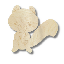 Load image into Gallery viewer, Unfinished Wood Etched Squirrel Shape | Paint By Line Crafts | up to 30&quot; DIY
