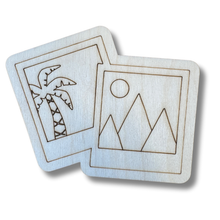 Load image into Gallery viewer, Unfinished Wood Etched Picture Shape | Paint By Line Crafts | up to 30&quot; DIY

