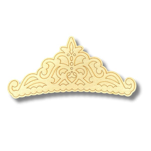 Unfinished Wood Etched Tiara Shape | Paint By Line Crafts | up to 30" DIY