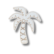 Load image into Gallery viewer, Unfinished Wood Etched Palm Tree Shape | Paint By Line Crafts | up to 30&quot; DIY
