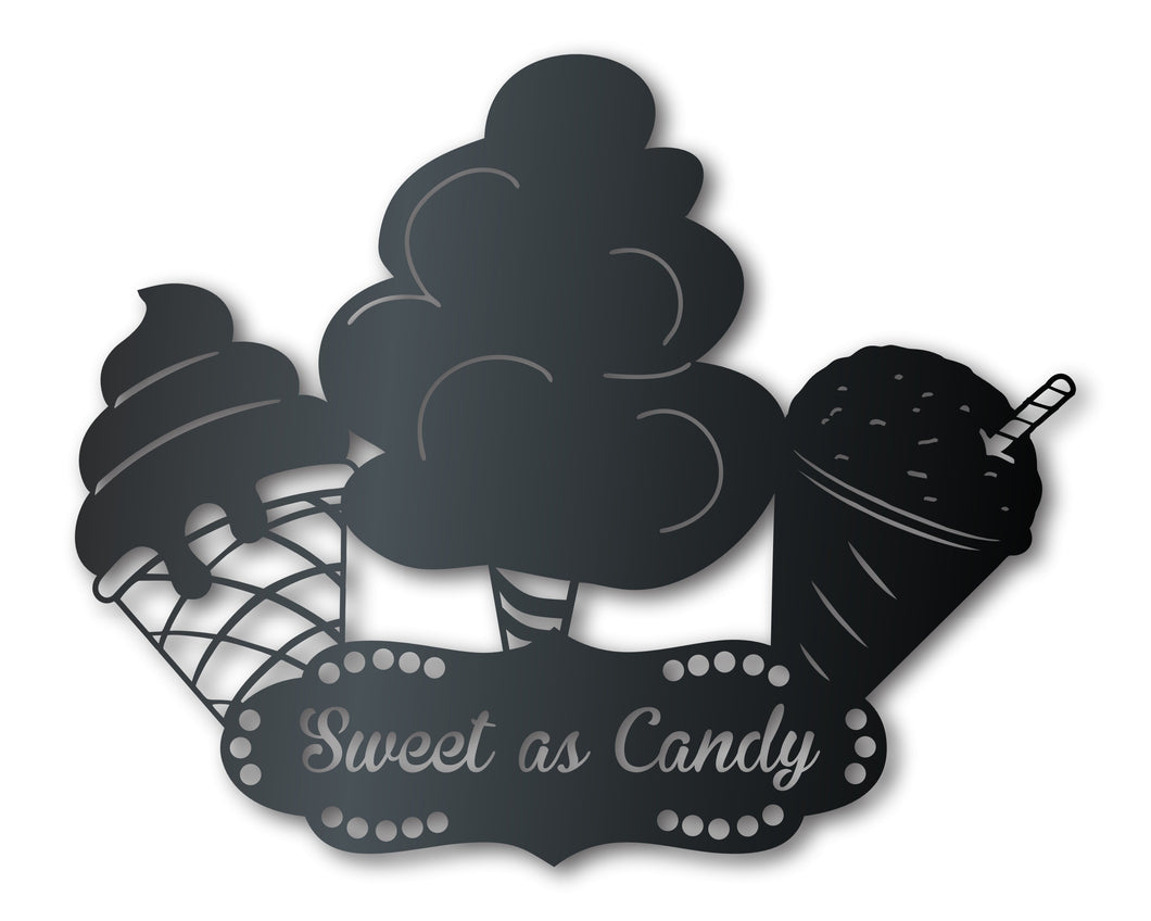 Custom Metal Candy Carnival Wall Art | Indoor Outdoor | Up to 46