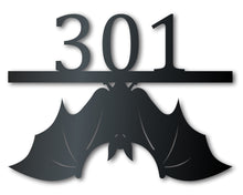 Load image into Gallery viewer, Custom Metal Hanging Bat Wall Art | Halloween | Indoor Outdoor | Up to 36&quot; | Over 20 Color Options
