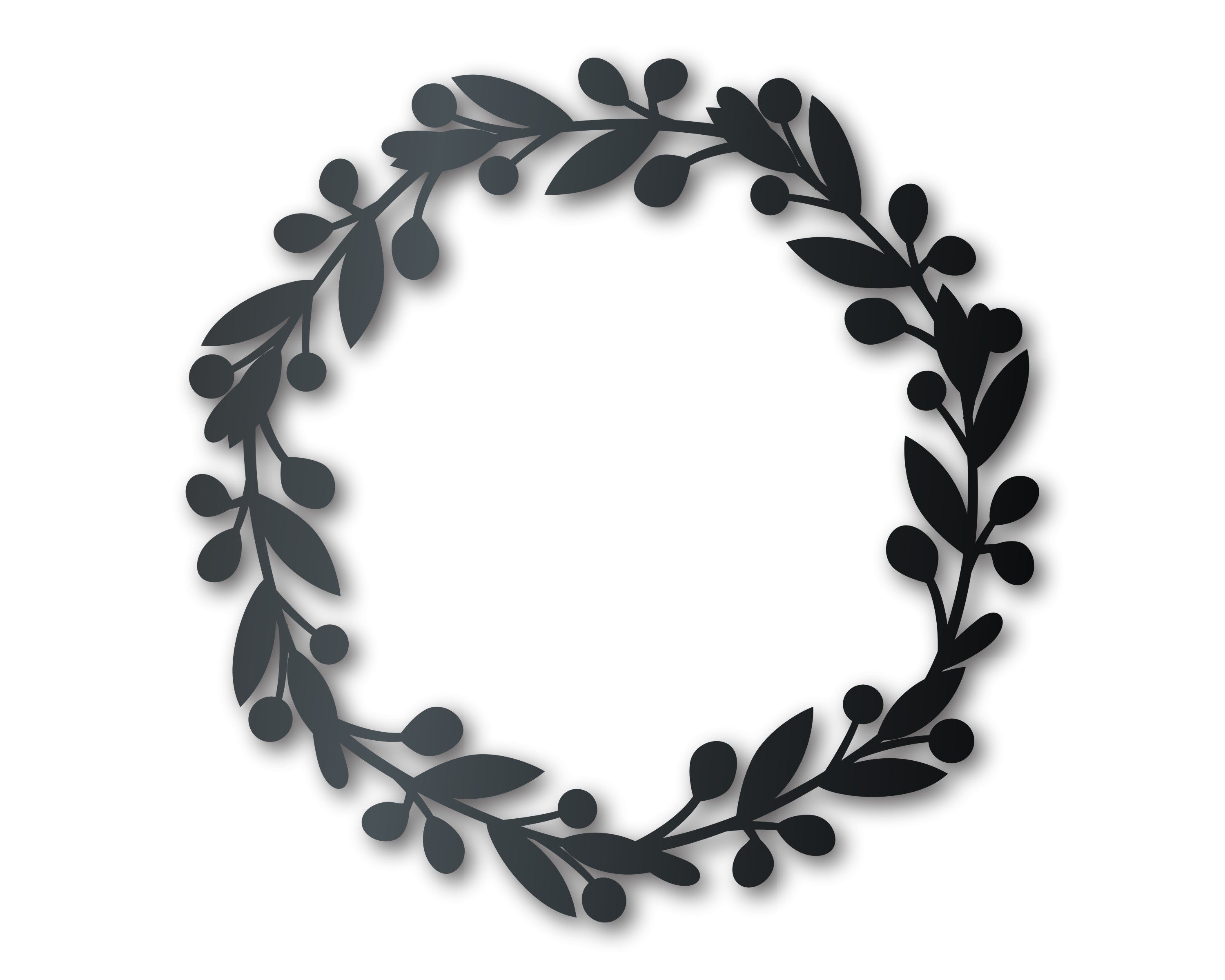 Metal Berry Wreath Wall Art | Holiday | Indoor Outdoor | Up to 36