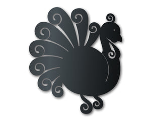 Metal Turkey Wall Art | Thanksgiving | Indoor Outdoor | Up to 36" | Over 20 Color Options
