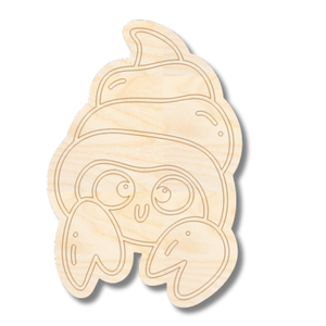 Unfinished Wood Etched Hermit Crab Shape | Paint By Line Crafts | up to 30" DIY