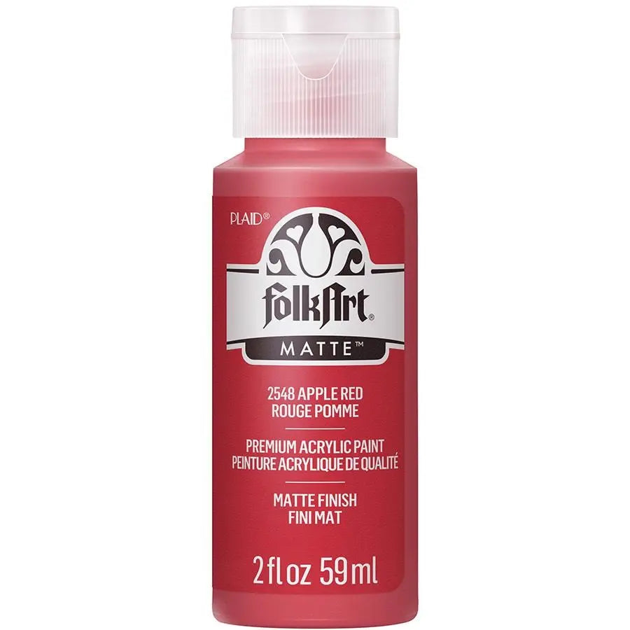 FolkArt Acrylic Paint | 2 oz | Matte Multi-Surface Craft Paint | MADE IN THE USA | Non-Toxic | 12 Colors