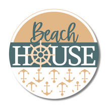 Load image into Gallery viewer, Unfinished Wood Beach House Door Sign Kit | Wood Craft Cutouts | 1/4&quot; Thick |
