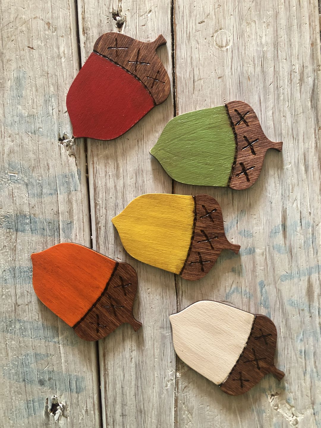 Unfinished Wood Acorn Shape | DIY Fall Forest Craft Cutout | Up to 36