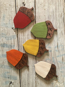 Unfinished Wood Acorn Shape | DIY Fall Forest Craft Cutout | Up to 36"
