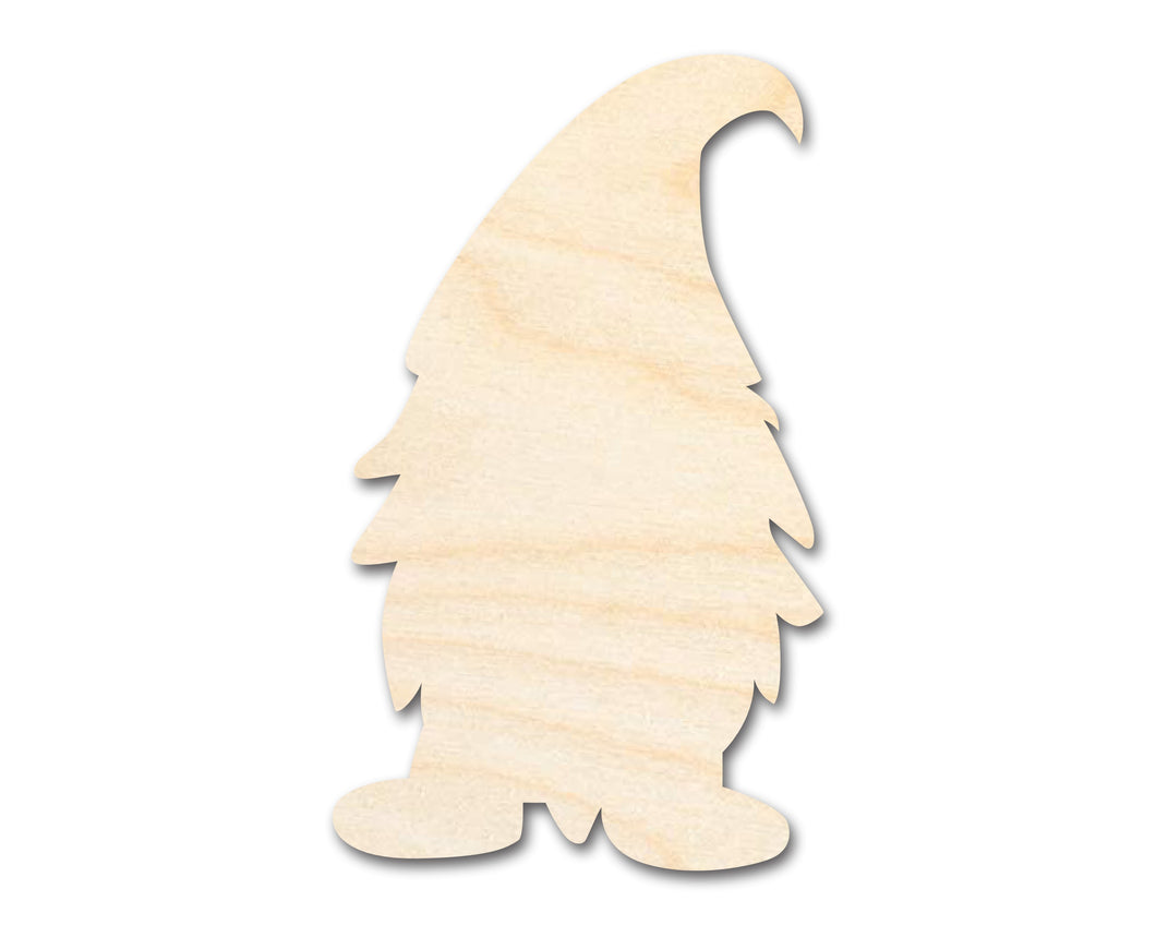 Bigger Better | Unfinished Wood Male Gnome Silhouette |  DIY Craft Cutout |