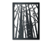 Load image into Gallery viewer, Birch Trees Metal Wall Art | Indoor Outdoor | Up to 46&quot; | Over 20 Color Options
