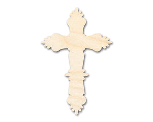Bigger Better | Unfinished Wood Catholic Cross Shape | DIY Craft Cutout |