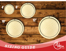 Load image into Gallery viewer, Unfinished Wood 2 Layer Circle Shadowbox Shape | DIY Craft Cutout | up to 46&quot; DIY
