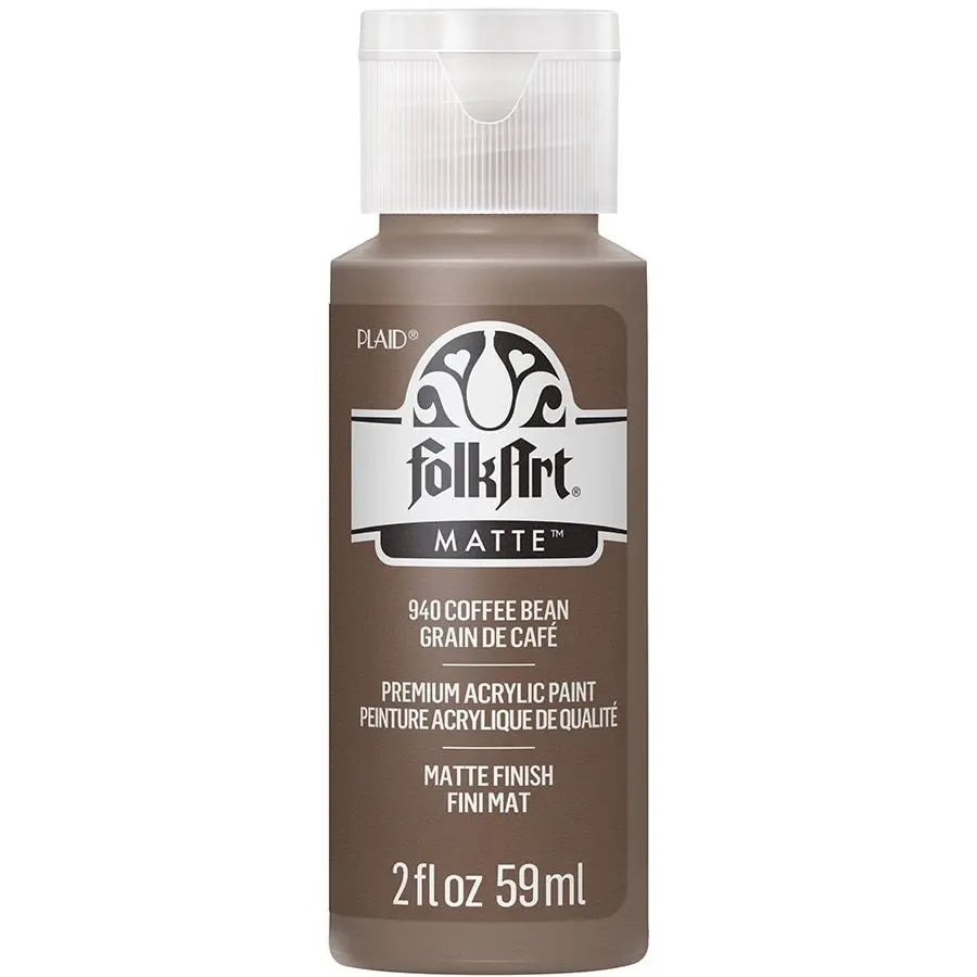 FolkArt Acrylic Paint | 2 oz | Matte Multi-Surface Craft Paint | MADE IN THE USA | Non-Toxic | 12 Colors