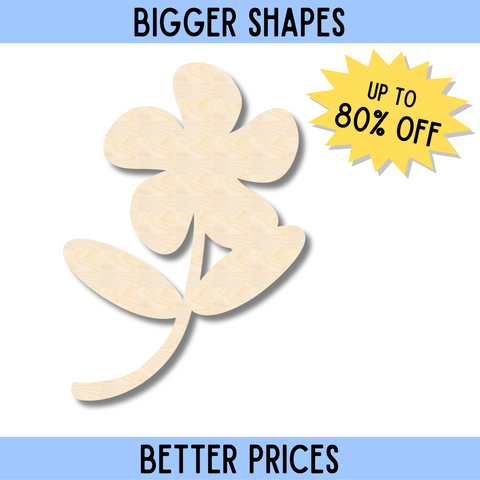 Bigger Better | Unfinished Wood Daisy Flower Silhouette | DIY Craft Cutout |