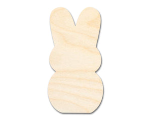 Bigger Better | Unfinished Wood Easter Bunny Marshmallow Cutout | DIY Craft Cutout |