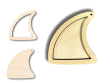 Load image into Gallery viewer, Unfinished Wood 2 Layer Fin Shadowbox Shape | DIY Craft Cutout | up to 46&quot; DIY
