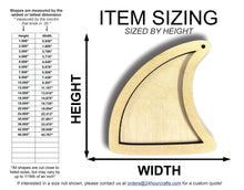 Load image into Gallery viewer, Unfinished Wood 2 Layer Fin Shadowbox Shape | DIY Craft Cutout | up to 46&quot; DIY
