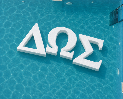 Foam Greek Letters | Large Foam Cutouts |  2" Thick | up to 46"