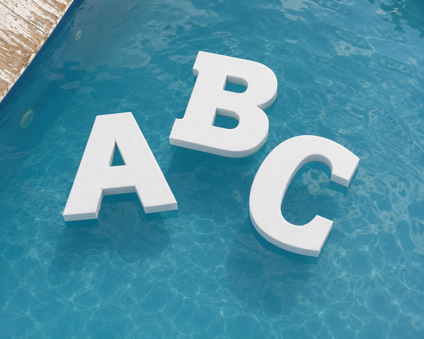 Custom Foam Letters | Floating Pool Foam Cutouts |  10 Font Options Options | 2