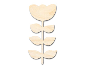 Bigger Better | Unfinished Wood Folk Tulip Shape | DIY Craft Cutout |