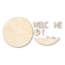 Load image into Gallery viewer, Unfinished Wood Golf Welcome Door Sign Kit | Wood Craft Cutouts | 1/4&quot; Thick |
