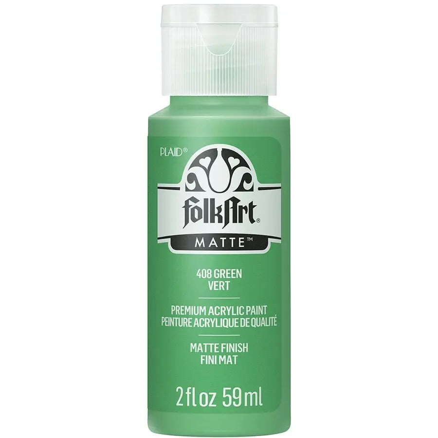 FolkArt Acrylic Paint | 2 oz | Matte Multi-Surface Craft Paint | MADE IN THE USA | Non-Toxic | 12 Colors