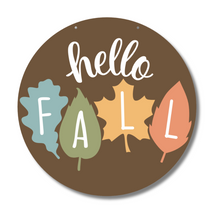 Load image into Gallery viewer, Unfinished Wood Hello Fall Door Sign Kit | Wood Craft Cutouts | 1/4&quot; Thick |
